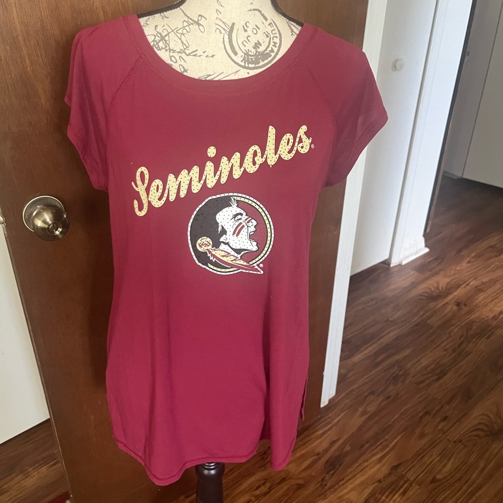 Red Cream Relaxed T-Shirt